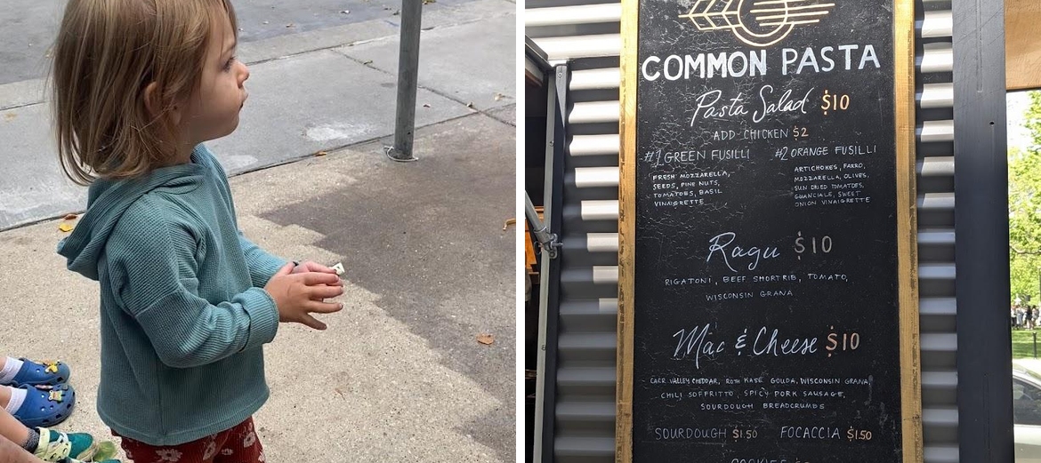 Common Pasta Menu
