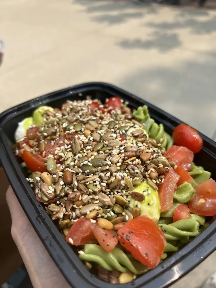 Green Fusili Pasta Salad